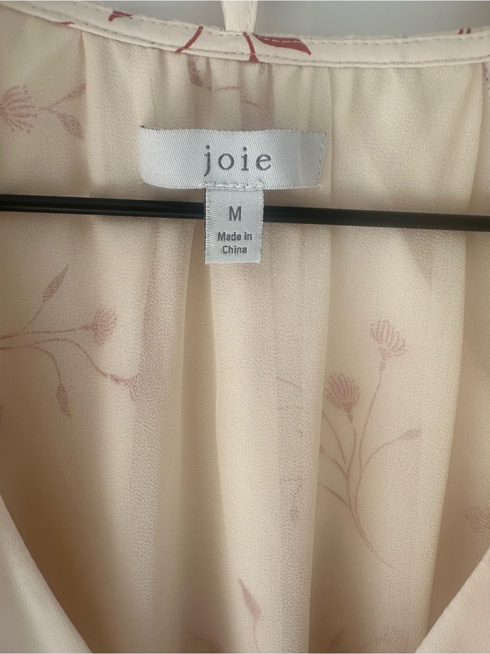 Joie Dakota Summer Cottagecore Fairycore Cream Dress with Red Floral Print - Picture 6 of 9